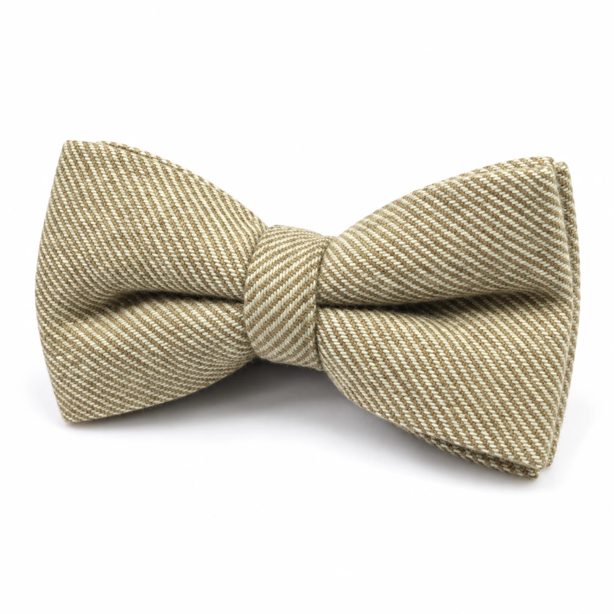 Tan Textured Butterfly Bow Tie
