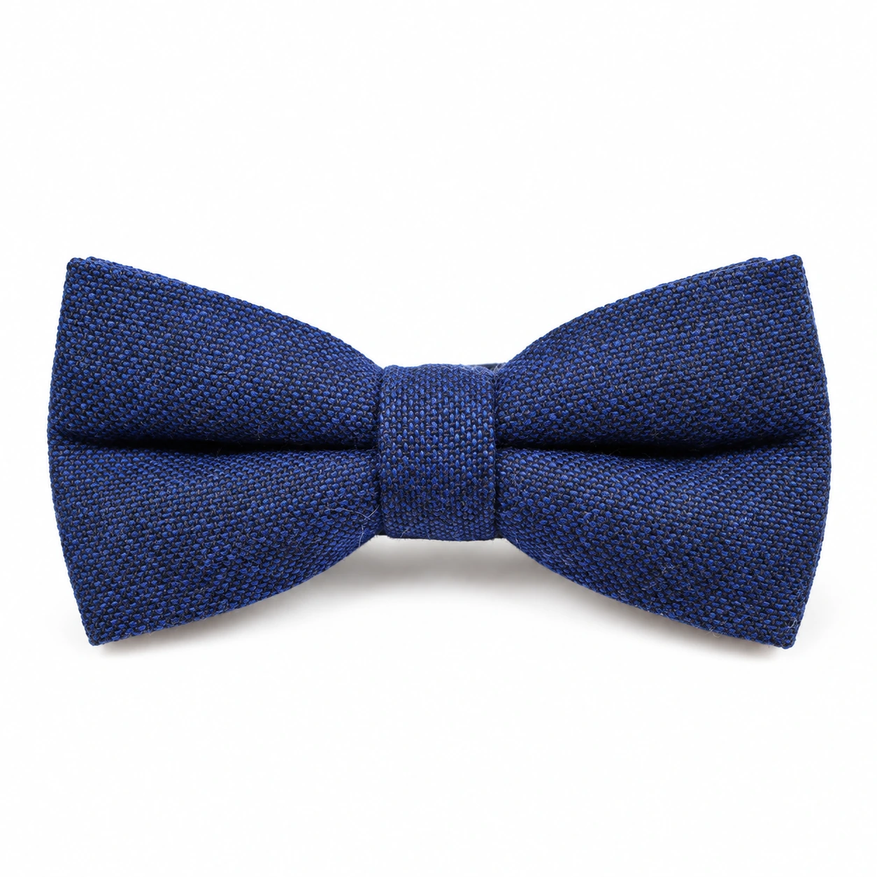 Blue Textured Butterfly Bow Tie