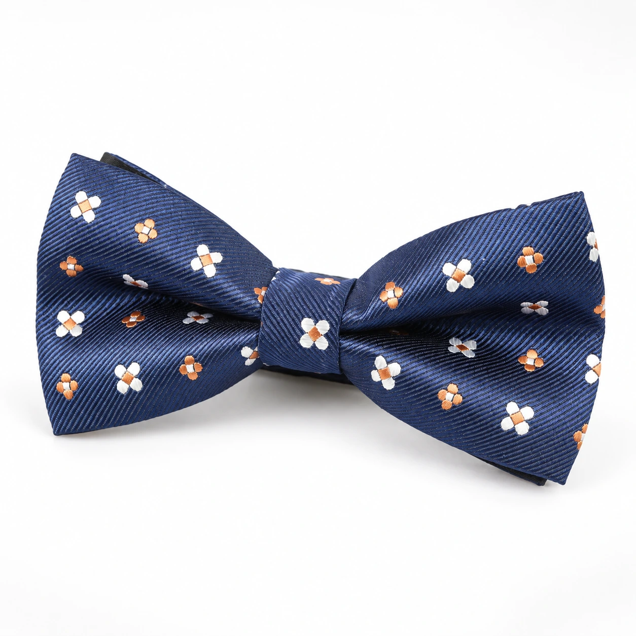Navy Small Floral Butterfly Bow Tie