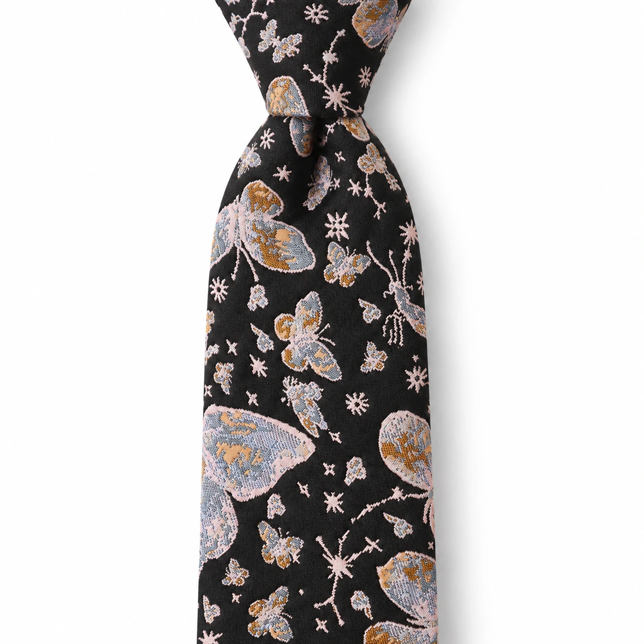 Black and Pastel Butterfly Necktie — view 2 of 3