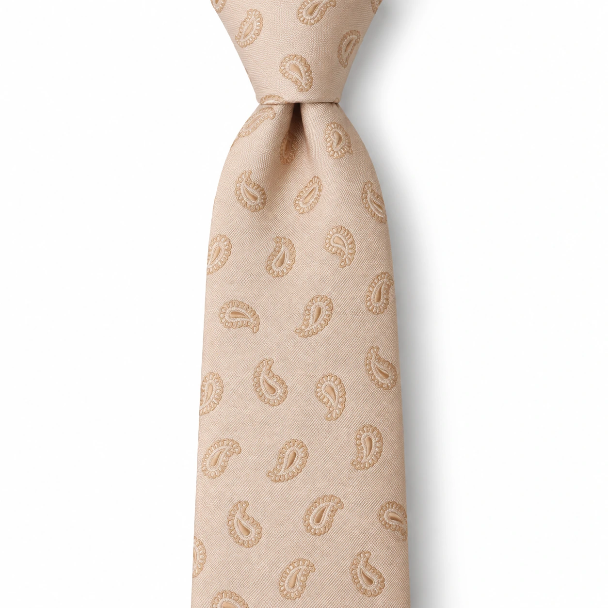 Champagne Tonal Paisley Necktie — view 2 of 3