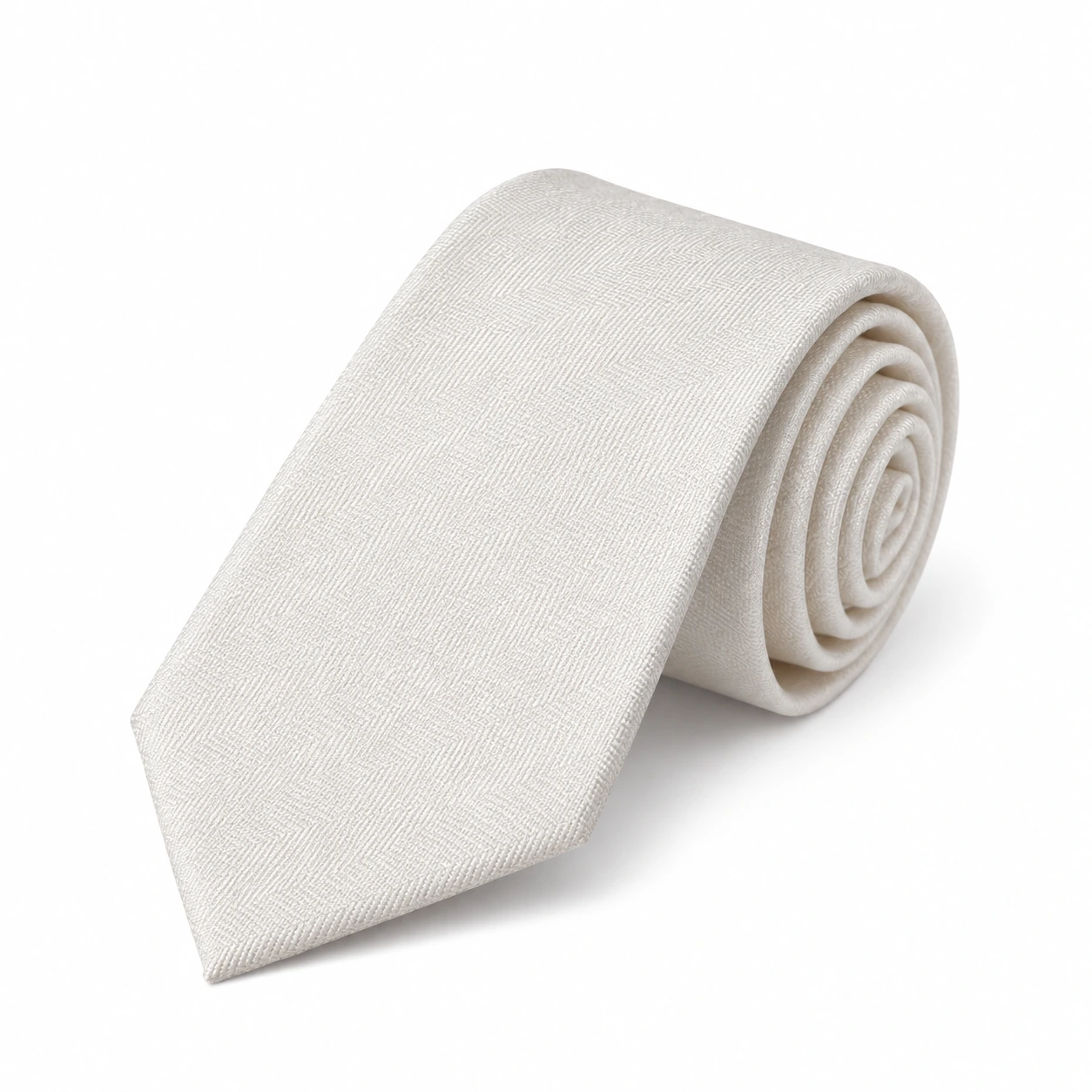 Pearl Ivory Textured Solid Necktie