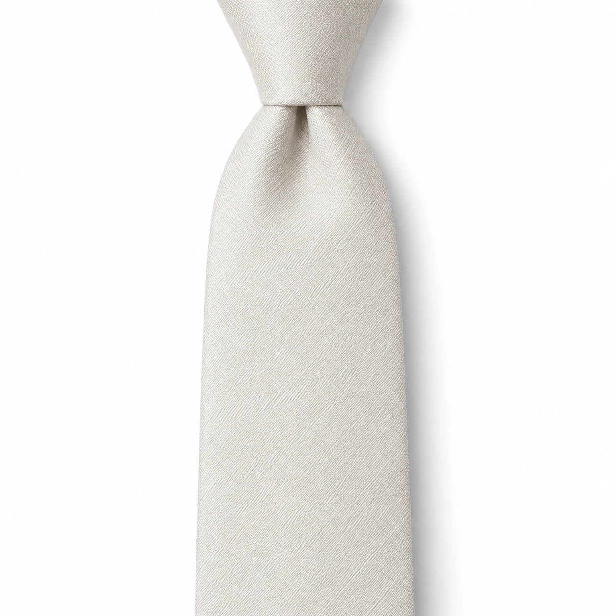 Pearl Ivory Textured Solid Necktie — ver 2 de 3