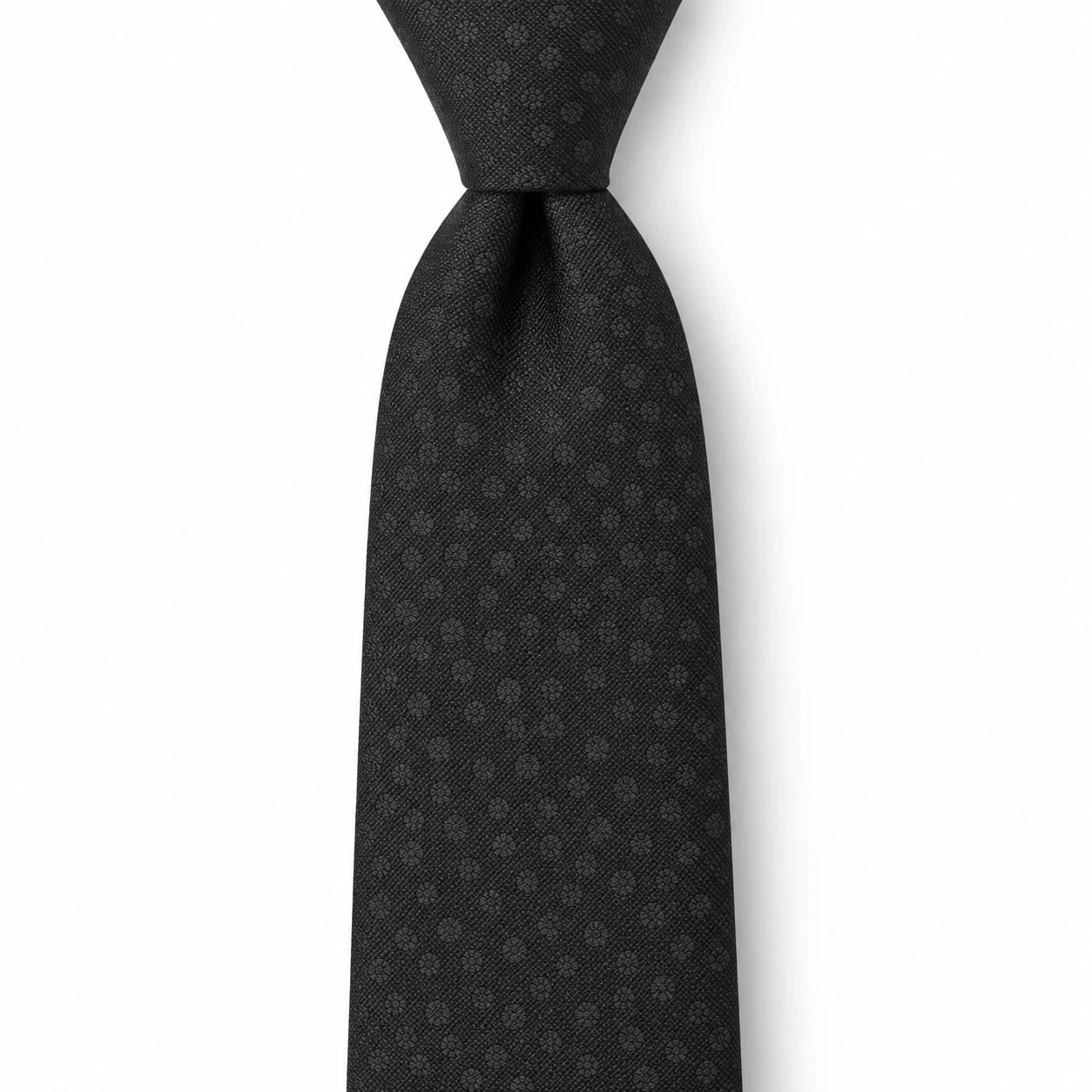 Black Tonal Tiny Medallion Necktie — ver 2 de 3