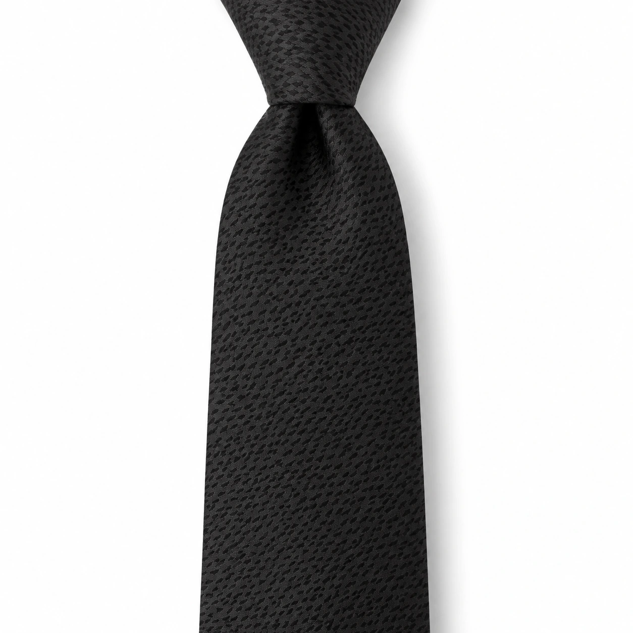 Black Tonal Micro Dash Necktie — ver 2 de 3