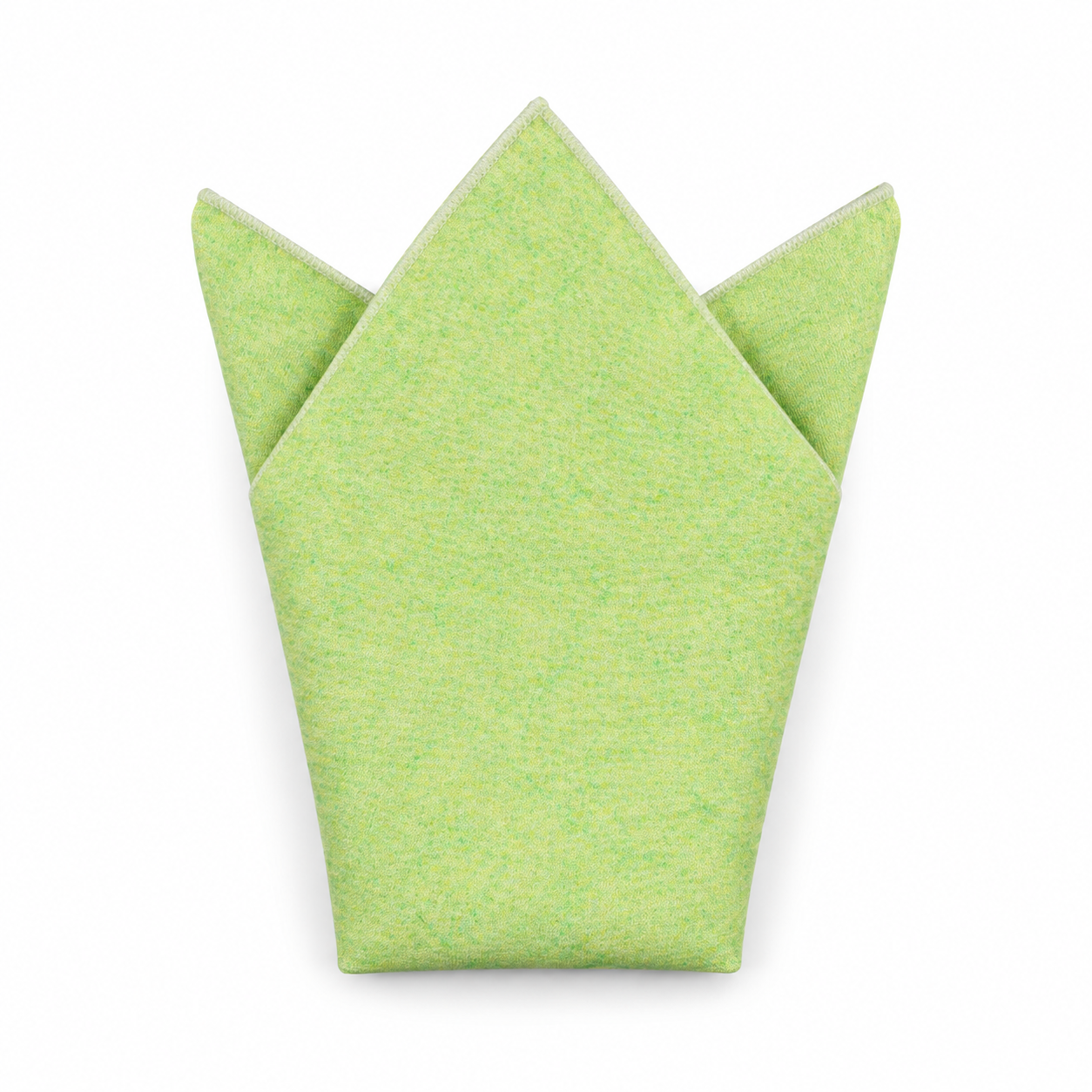 Pale Green Textured Pocket Square