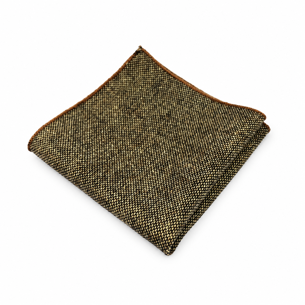 Brown Textured Pocket Square