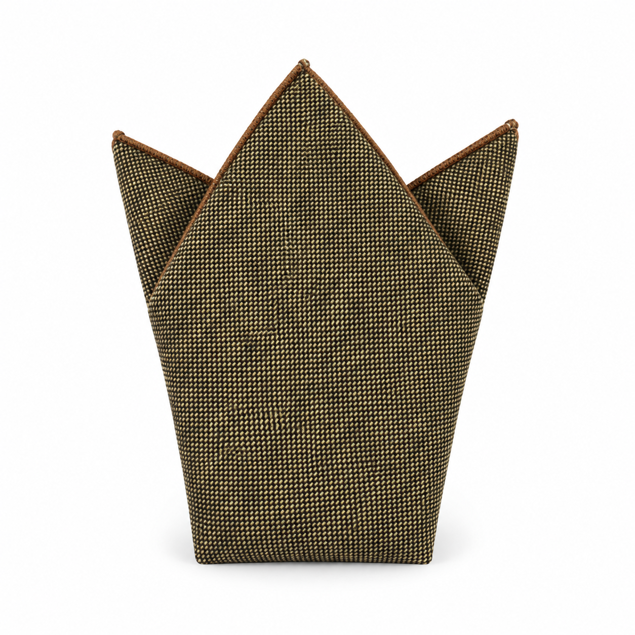 Brown Textured Pocket Square