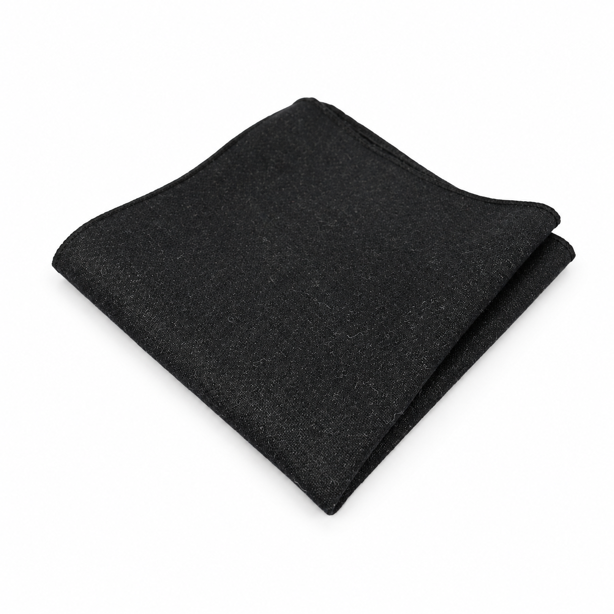 Black Textured Pocket Square