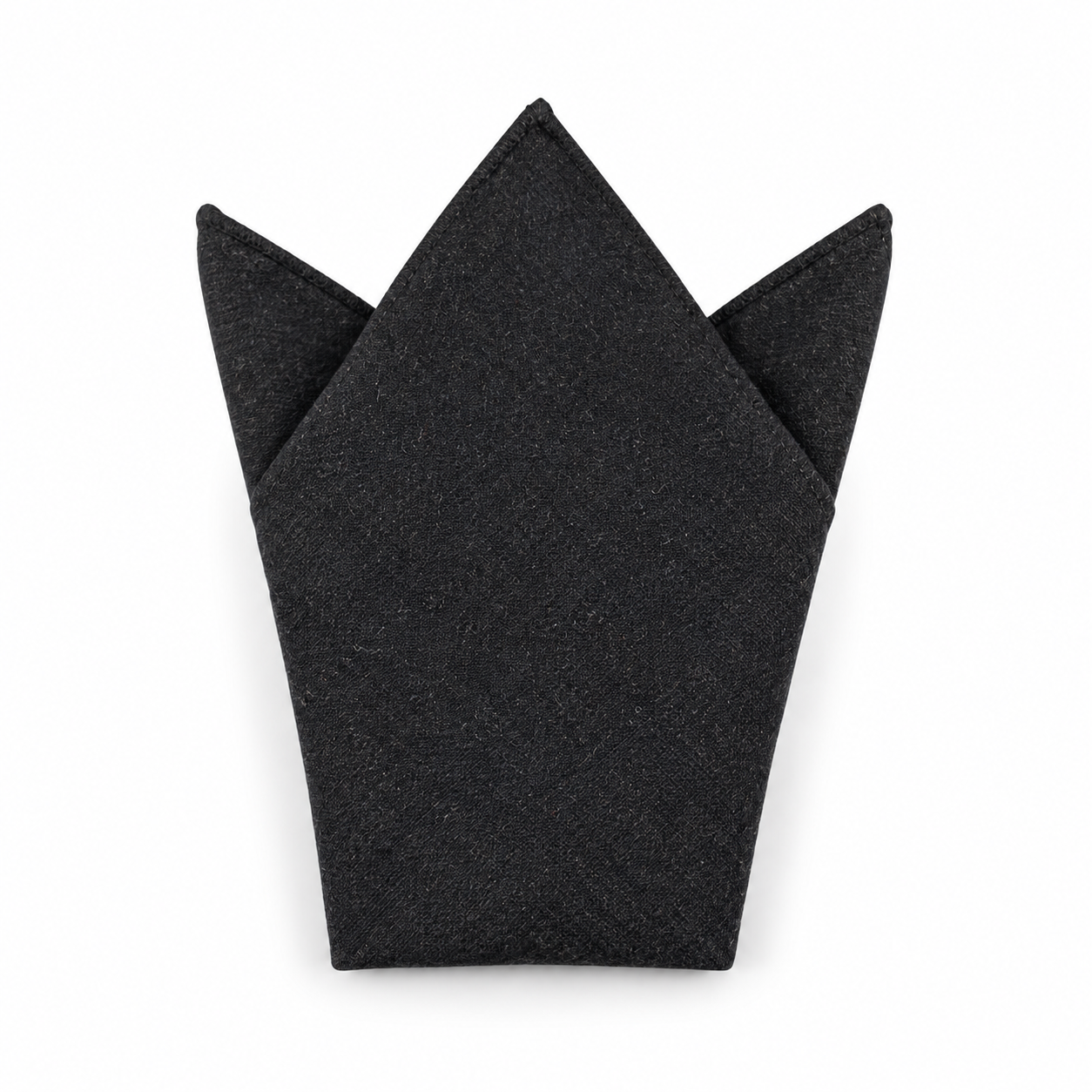 Black Textured Pocket Square