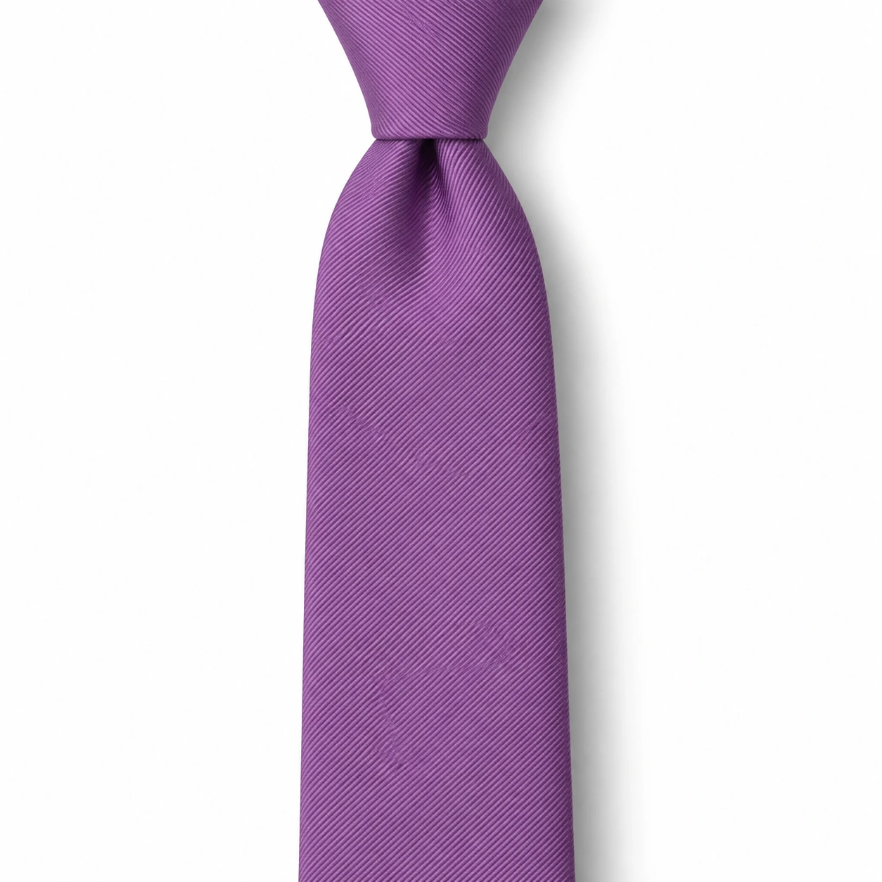 Purple Solid Skinny Tie