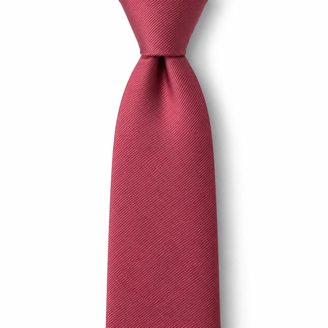 Muted Wine Red Solid Skinny Tie