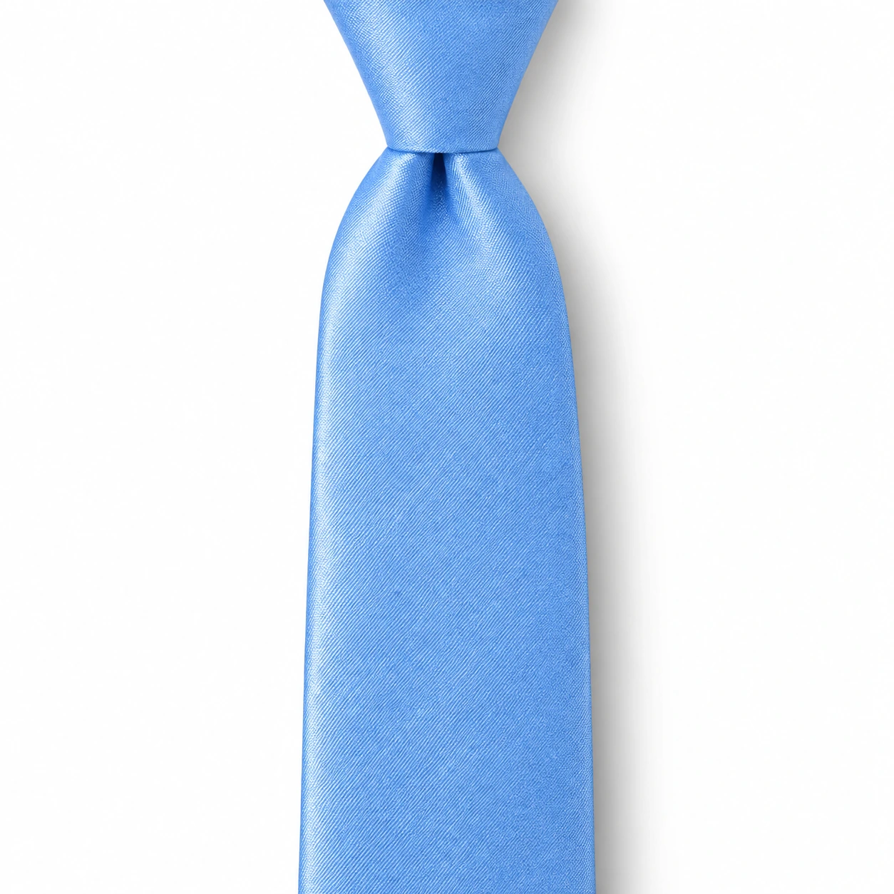 Sky Blue Solid Skinny Tie