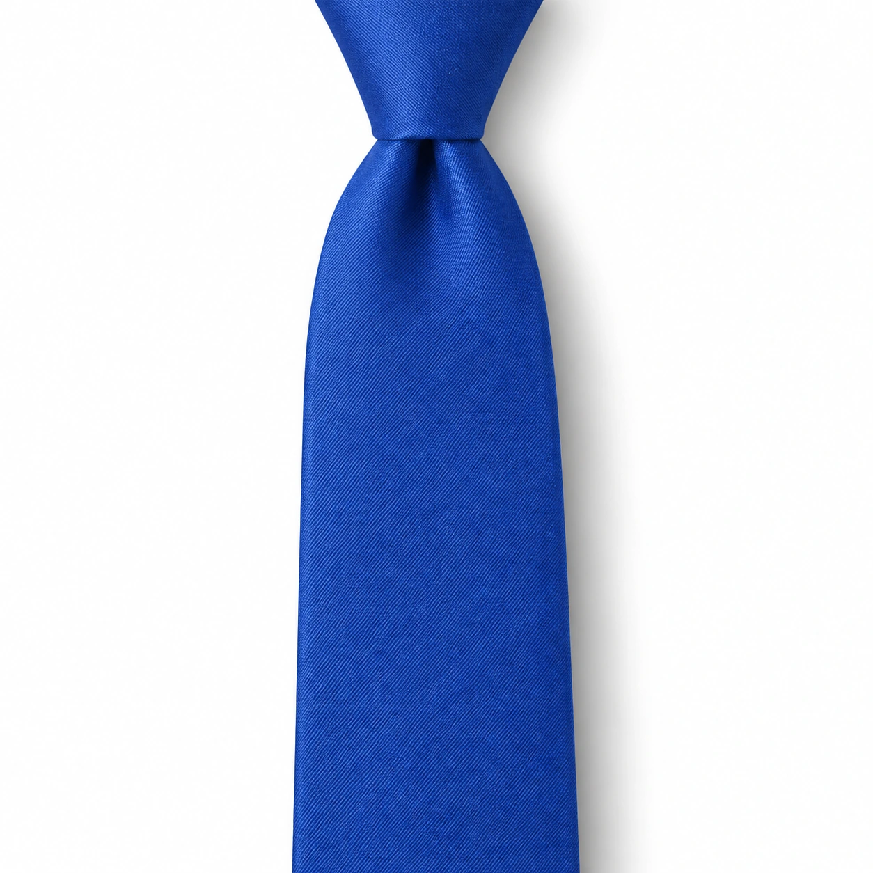 Cobalt Blue Solid Skinny Tie