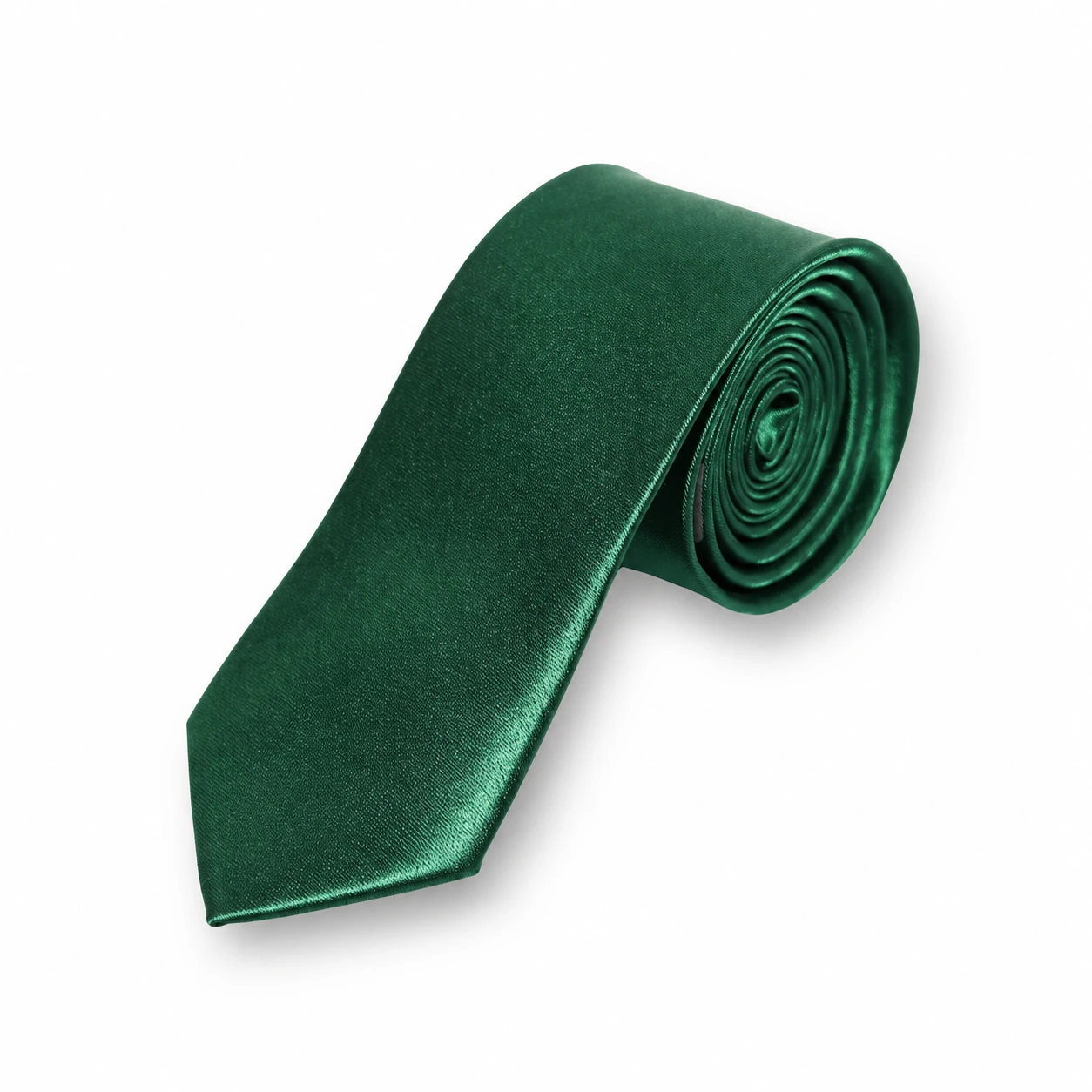 Forest Green Solid Skinny Tie