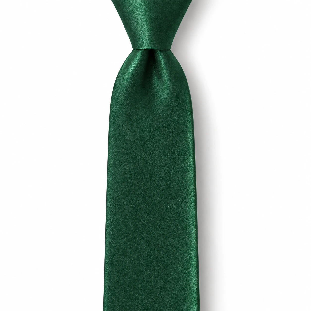 Forest Green Solid Skinny Tie
