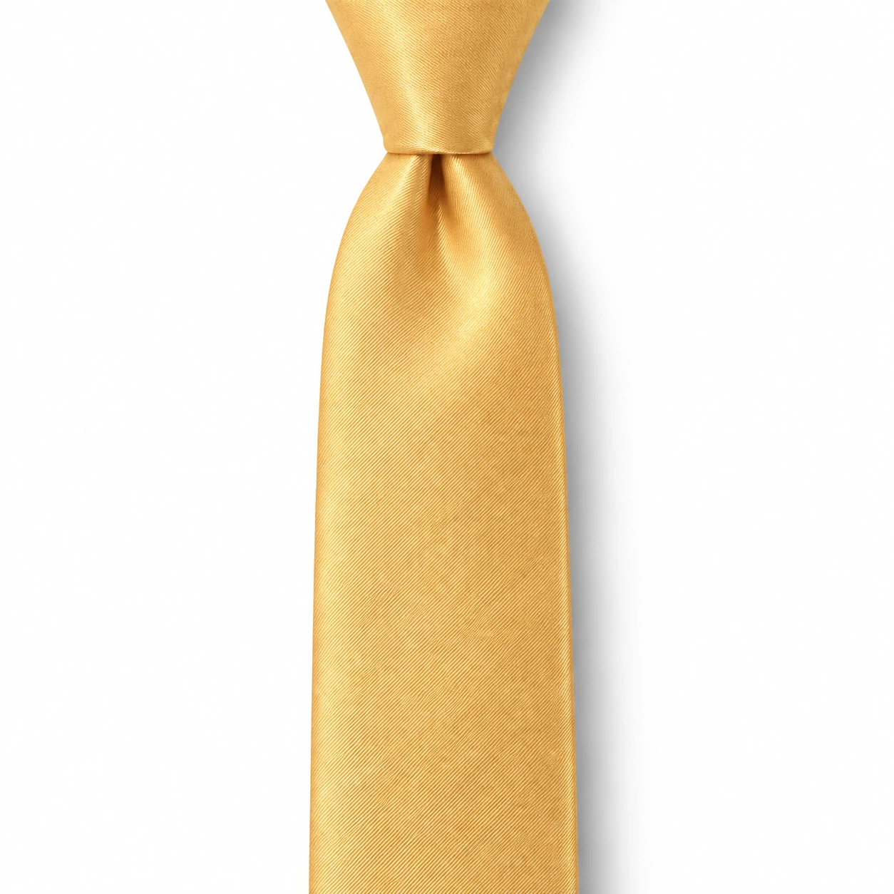 Champagne Gold Solid Skinny Tie