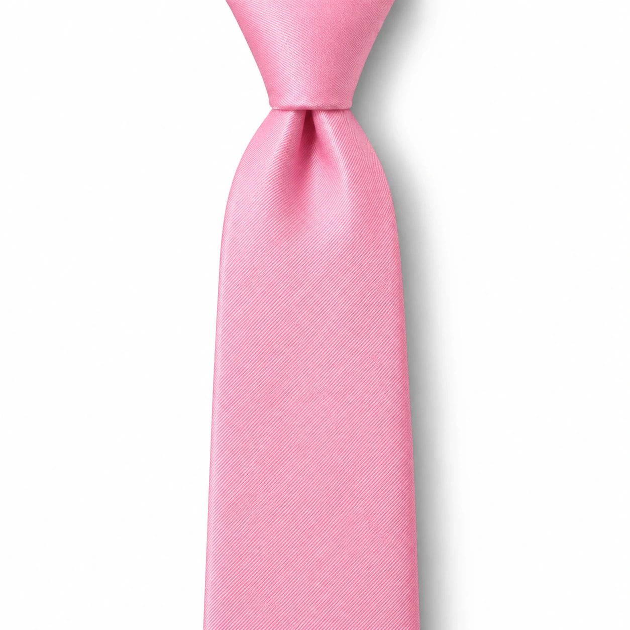 Pink Solid Skinny Tie
