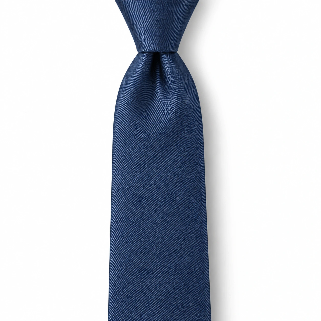 Muted Blue Solid Skinny Tie