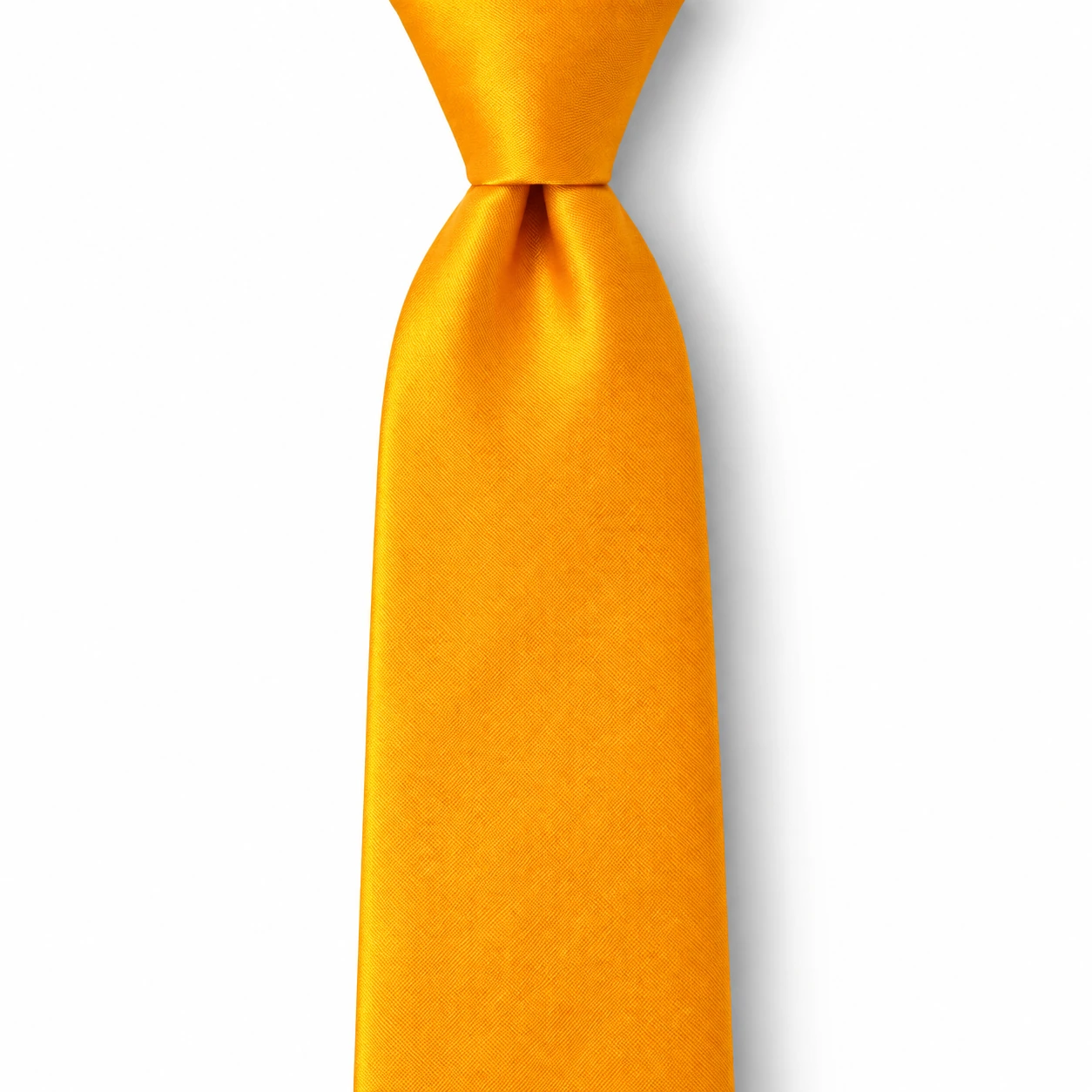 Golden Yellow Solid Skinny Tie