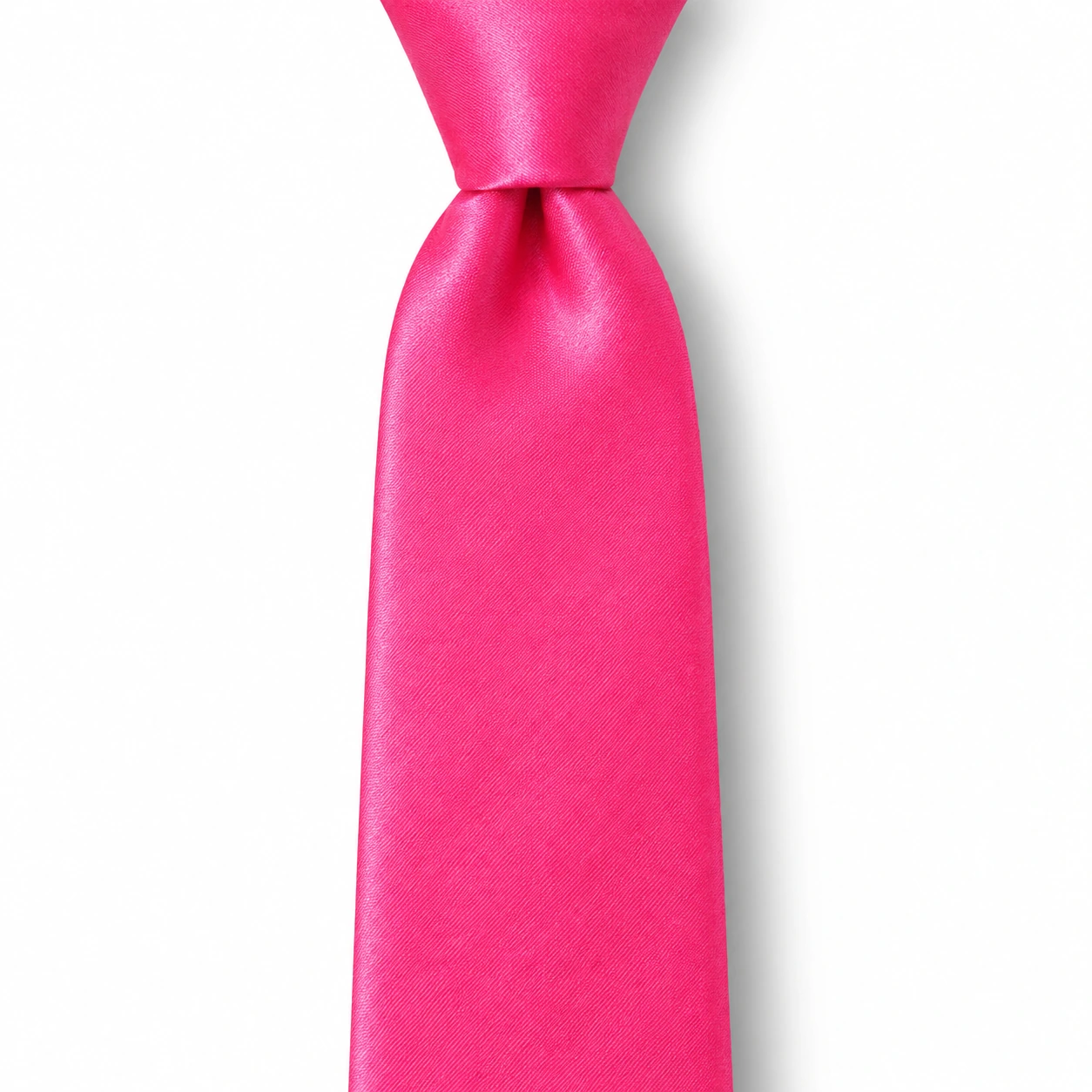 Hot Pink Solid Skinny Tie
