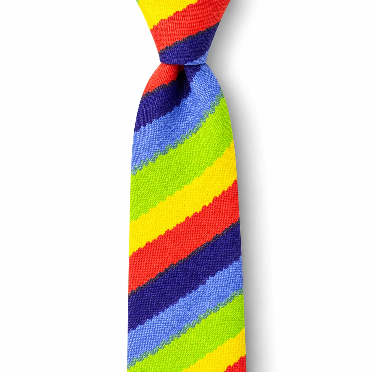 Multicolor Striped Skinny Tie