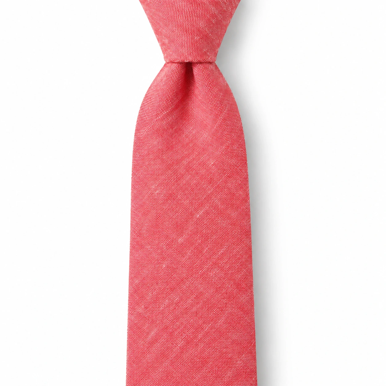 Coral Textured Skinny Tie