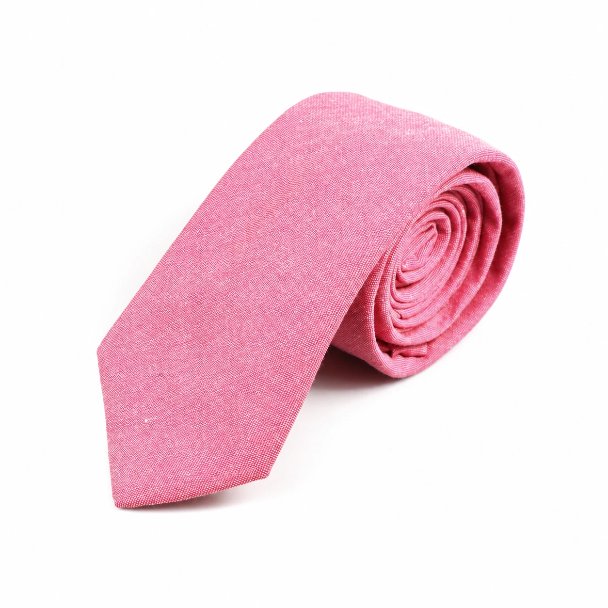 Pink Textured Skinny Tie