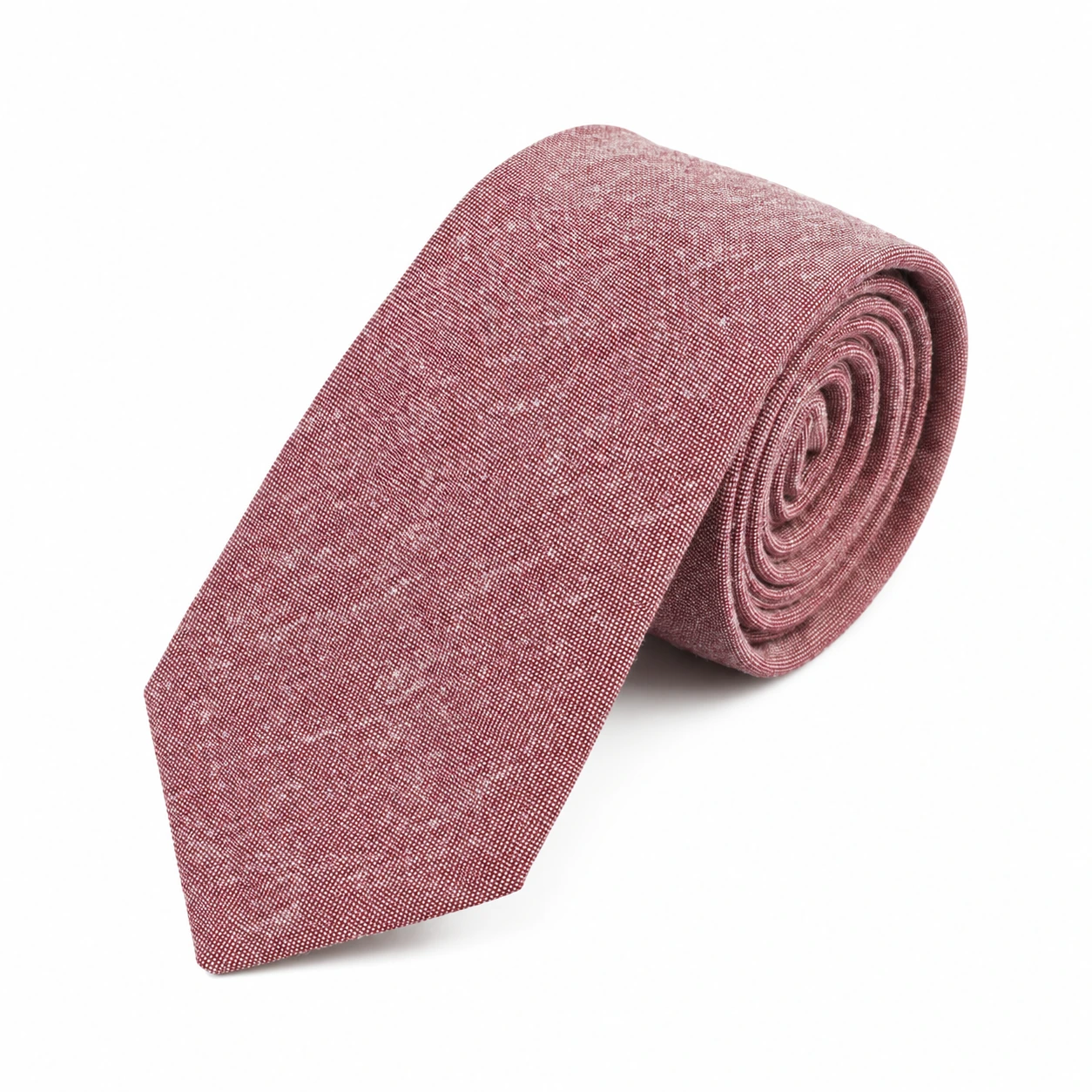 Dusty Rose Textured Skinny Tie