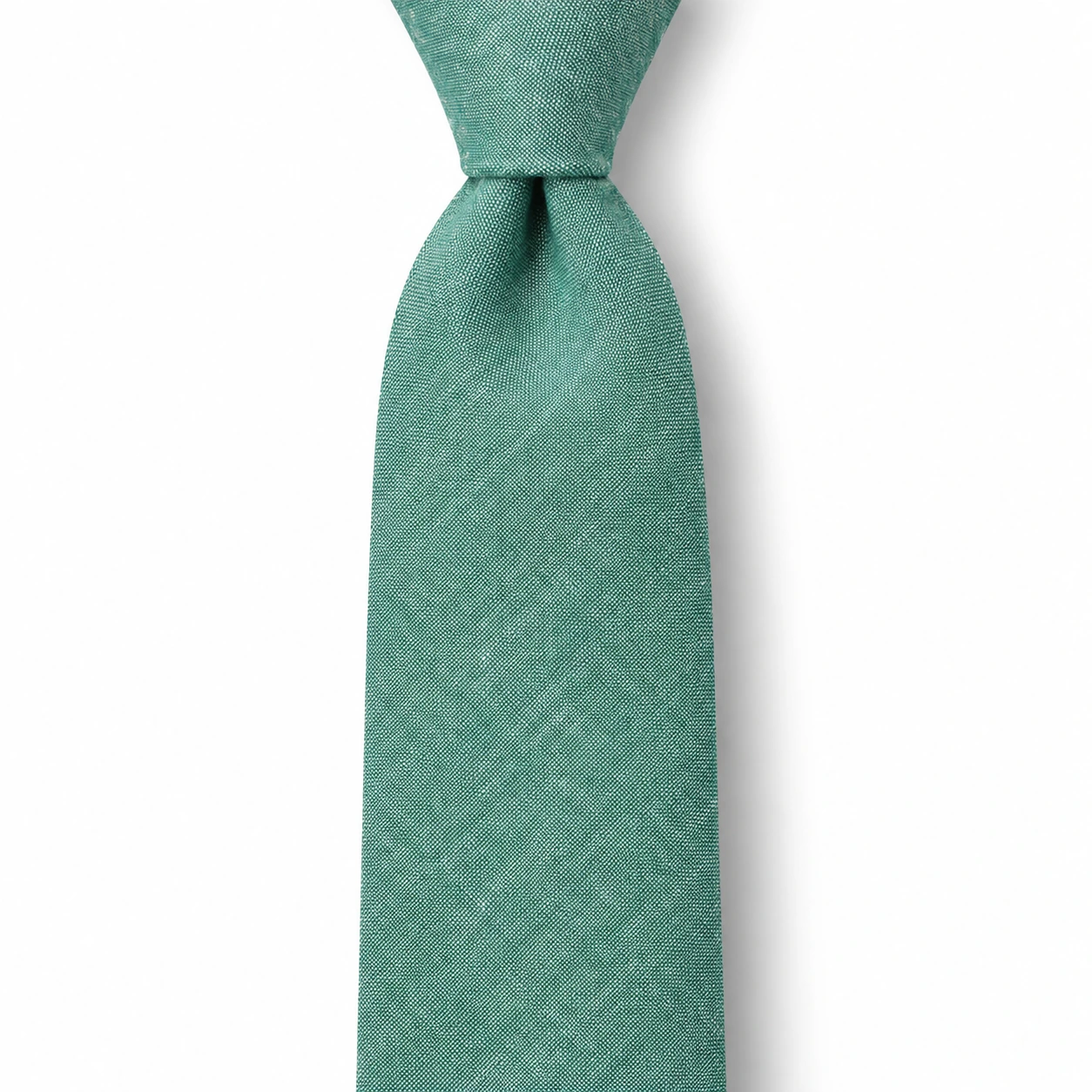 Green Textured Skinny Tie