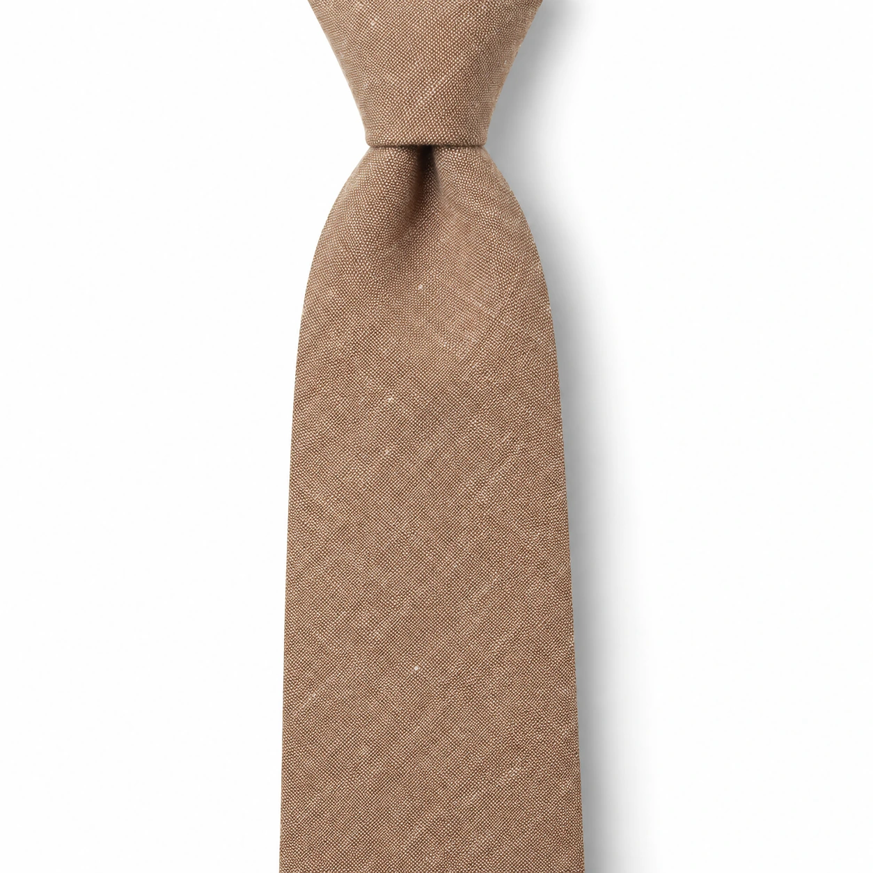 Tan Textured Skinny Tie