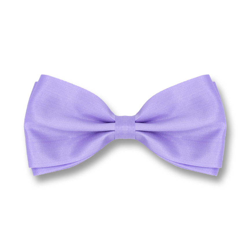 Purple Mimosa Polyester Solid Skinny Bow Tie