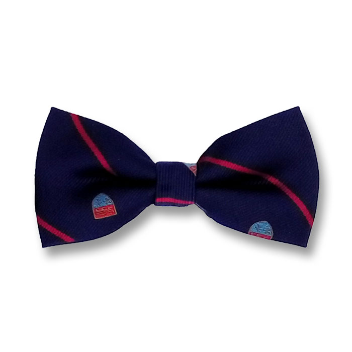 Midnight Blue and Chilli Pepper Polyester Novelty Butterfly Bow Tie