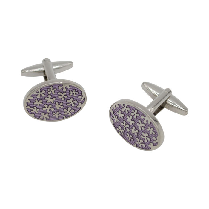 Purple Novelty Blue Cufflinks