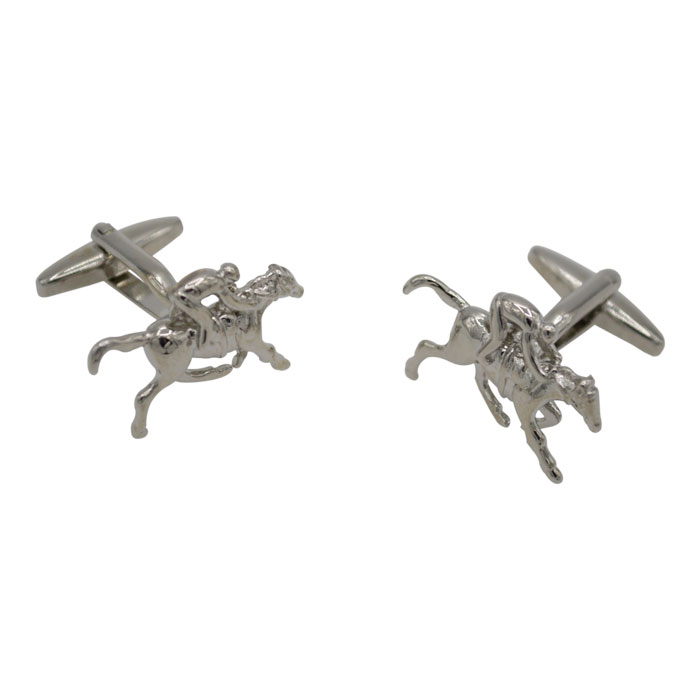 Silver Galloping Horses Cufflinks