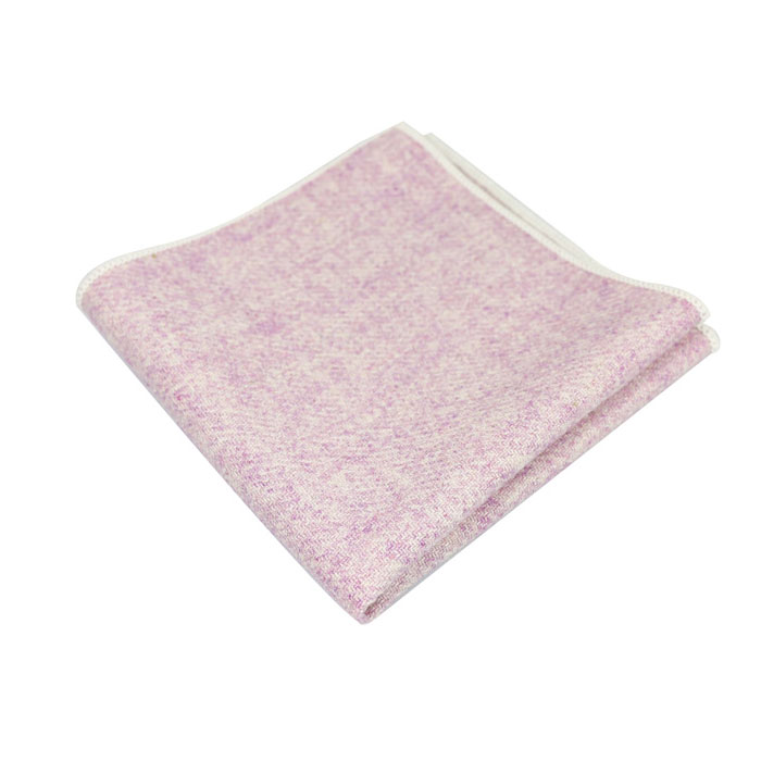 Pink Cotton Solid Pocket Square