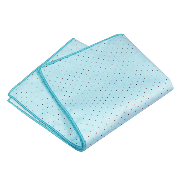 Blue Eyes Cotton Polka Dot Pocket Square