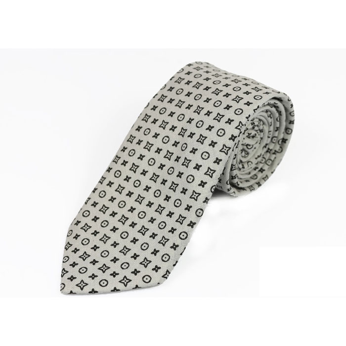 6cm Battleship Gray and Black Eel Cotton Novelty Skinny Tie