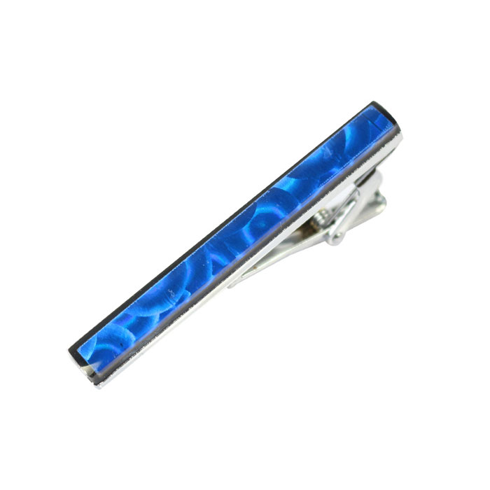 Royal Blue Gemstone Silver Tie Bar